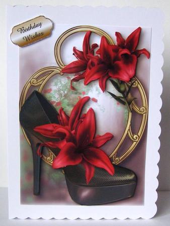 Stunning Shoes - the Venice Collection - Red Lilies by Margaret McCartney