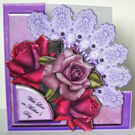 Lilac Lace Fan - Edgy - Mini Kit by Margaret McCartney