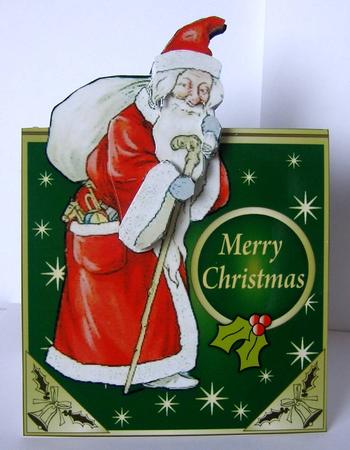 Vintage Santa - Over the Edge by Margaret McCartney