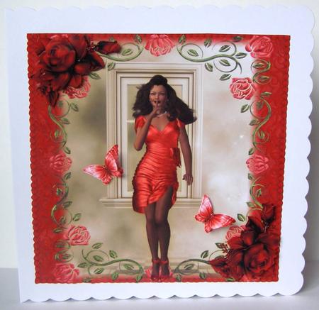 Vintage Pin Up Scarlet by Margaret McCartney
