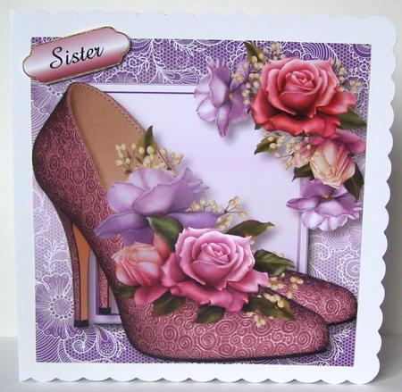Stunning Shoes Lacey Square - the London - Belle Roses by Margaret McCartney