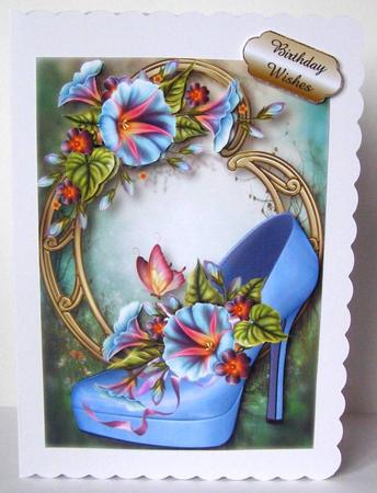 Stunning Shoes Lacey Square - the Venice - Morning Glory by Margaret McCartney