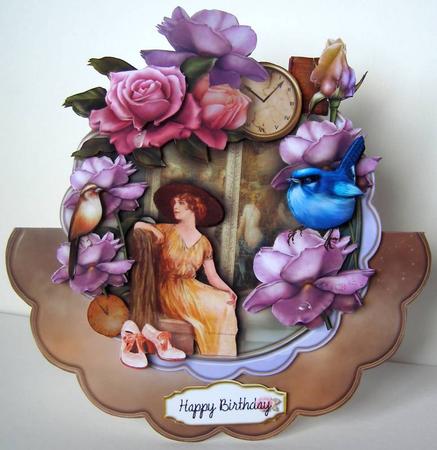 Vintage Lady Rocker Card Mini Kit by Margaret McCartney