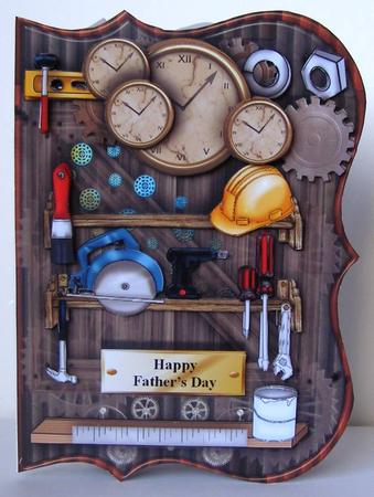 Tool O'clock Male Card by Margaret McCartney