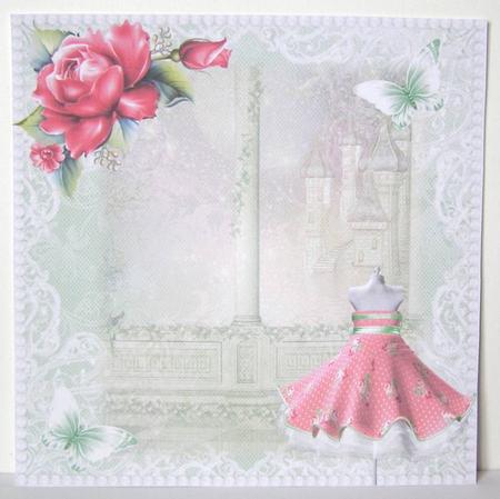 Insert to Compliment Pink and Mint Paper Bow Dress by Margaret McCartney