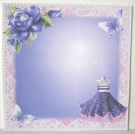 Insert to Compliment Lilac Paper Bow Dress by Margaret McCartney