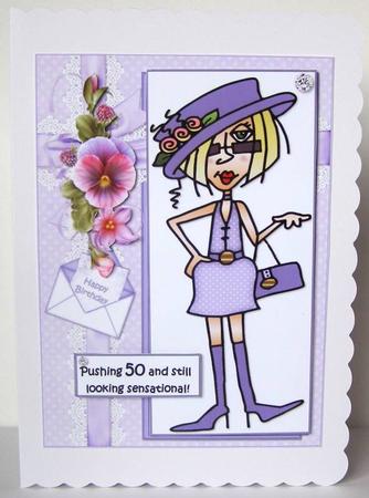 J.j Looks Sensational 40th or 50th Quick Card by Margaret McCartney