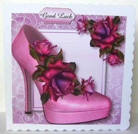 Stunning Shoes Lacey Square - the London - Twilight Roses by Margaret McCartney