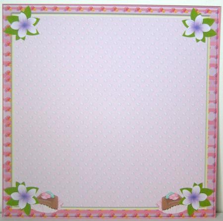 The Cake Shop - Blank 8x8ins Insert 3 by Margaret McCartney