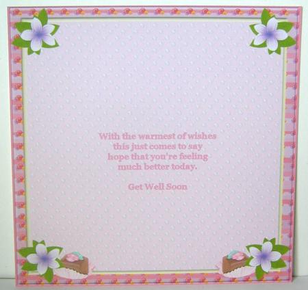 The Cake Shop - Get Well Soon Insert by Margaret McCartney