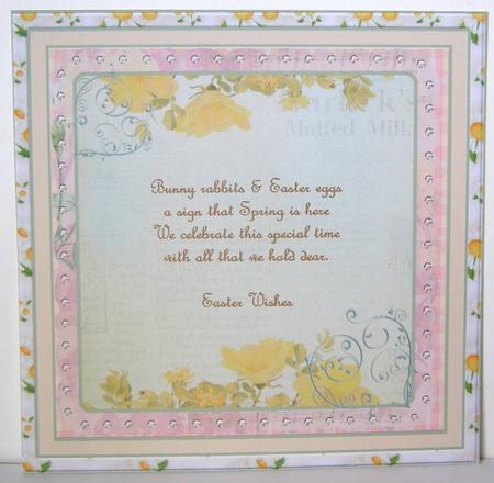 Spring is Here 8x8ins Insert 1 by Margaret McCartney