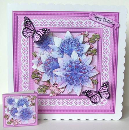 8 x 8 Flowers Butterflies & Lace 3D Decoupage Mini Kit by Margaret McCartney