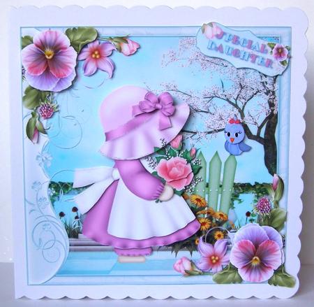 Pretty Little Pansy Blossom Lady Mini Kit by Margaret McCartney