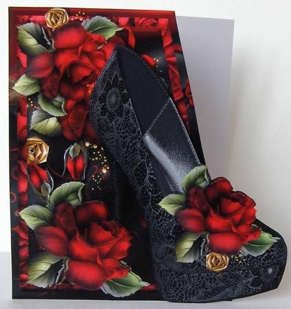Beautiful Black Shoe - Edgy by Margaret McCartney