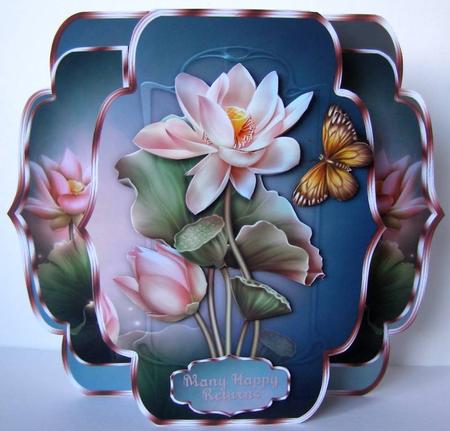 Lotus Love Quick & Easy Pop-out Card Mini-kit by Margaret McCartney