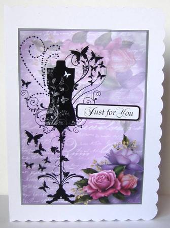 2 Belle Roses, Script & Mannequin Toppers by Margaret McCartney