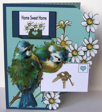 Blue Birds of Happiness & Daisies - Edgy Kit by Margaret McCartney