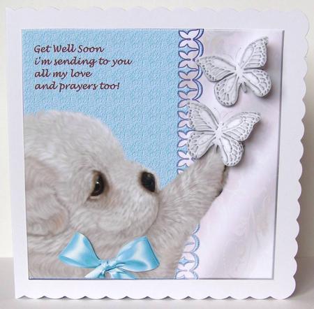 Cute Puppy Get Well Soon Verse by Margaret McCartney