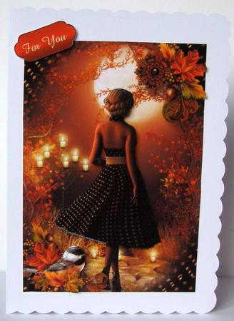 Black Polka Dot Dress & Autumn Delight by Margaret McCartney
