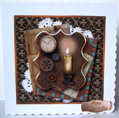 Steampunk Candle 7" x 7" Mini Kit by Margaret McCartney