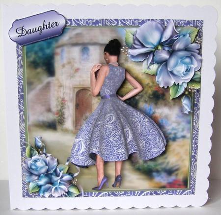 Vintage Summer Dress in Porcelain Blue by Margaret McCartney