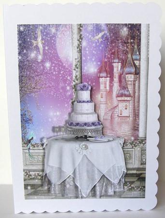Fairytale Wedding Card Front by Margaret McCartney