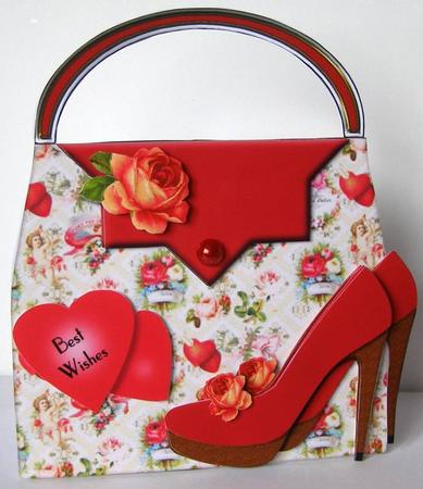 Hearts & Flowers Handbag & Heels - Kit by Margaret McCartney