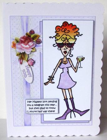 Rita Celebrates Her 50th Quick Card by Margaret McCartney