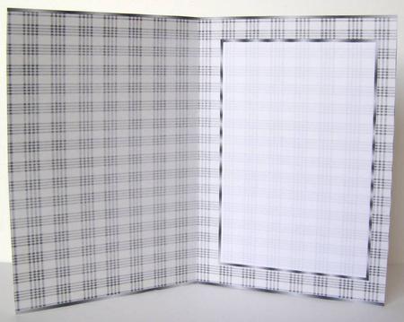 Cream and Grey Plaid Insert, with Border by Margaret McCartney