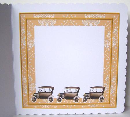 Male Card Vintage Ford Insert by Margaret McCartney