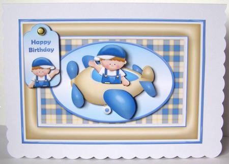 Boy Flying High Card Front by Margaret McCartney