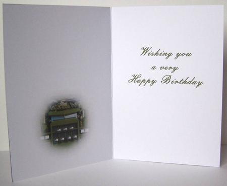 Military Camouflage Truck Insert Birthday by Margaret McCartney