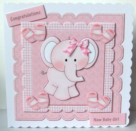 Mini Kit Scallop Topper New Baby Girl by Margaret McCartney
