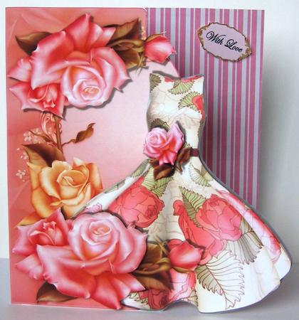 Roses & Ruffles Dress - Shaped Topper by Margaret McCartney