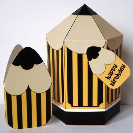 3D Pencil Shaped Treat or Favour Box Mini Kit by Margaret McCartney