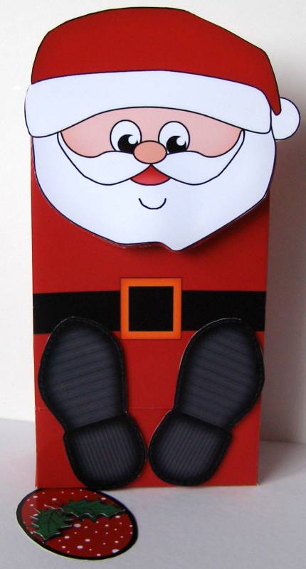 3D Santa Xmas Character Gift Bag Mini Kit by Margaret McCartney