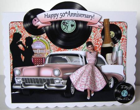 Oldies Anniversary Peach Topper 2 by Margaret McCartney