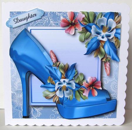 Blue Shoe & Fleur De La Foret Lacey Square by Margaret McCartney