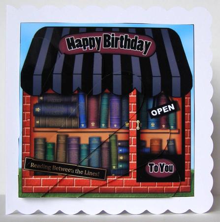 The Little Book Shop Fan Pyramage Topper by Margaret McCartney
