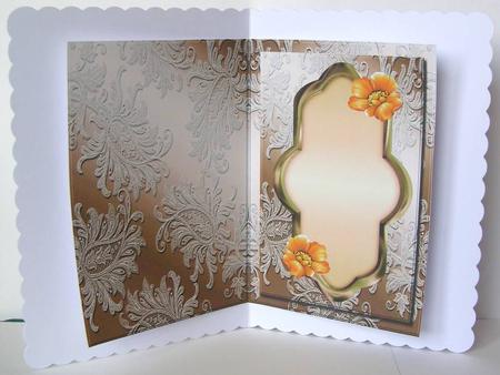 Insert Lace Shoes & Orange Flowers by Margaret McCartney