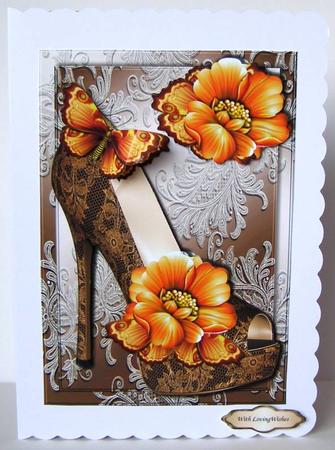 Lace Shoes & Orange Flowers by Margaret McCartney