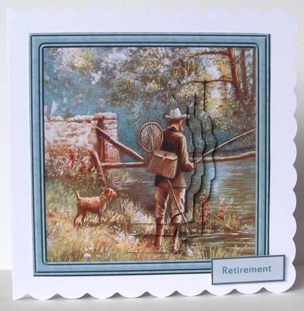 A Day Out Fishing Card with Stackers by Margaret McCartney