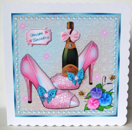 Pink Shoes with Champage Sbs by Margaret McCartney