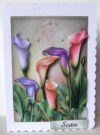 Gorgeous Lilies Decoupage Mini Kit by Margaret McCartney