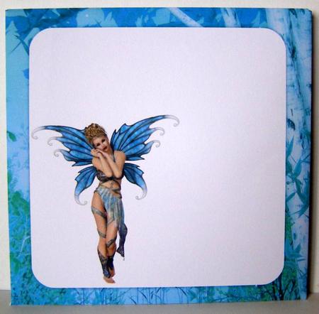 Ethereal Fairy ' Dusk ' 5x5 Envelope by Margaret McCartney
