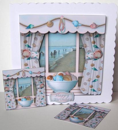 Window Dressing - at the Beach by Margaret McCartney