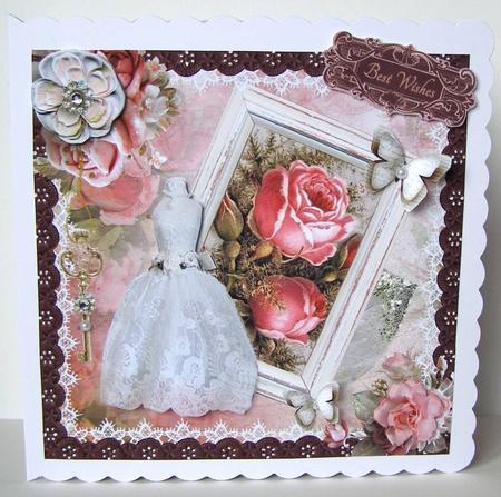 Card Topper with Insert Wedding by Margaret McCartney