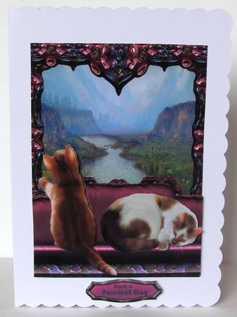 On My Window Seat - Two Ginger Cats by Margaret McCartney