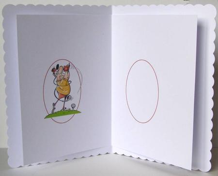 Gordon the Golfer 40th, 50th, 60th, or 70th Insert by Margaret McCartney