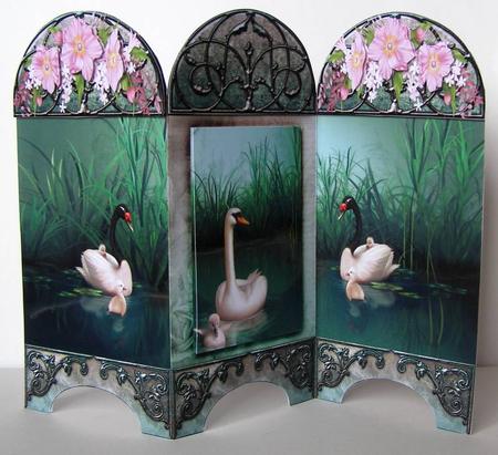 Paravan Card Swan Lake by Margaret McCartney